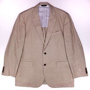 Brooks Brothers 346 Linen Sport Coat 44L Beige Tan